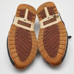 Pre Owned Loro Piana 360 LP Flexy Walk Size 46 Dark Grey Knit Fabric Low Top Sneakers