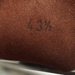 Pre Owned Loro Piana New Buckle Size 43.5 Blue Leather Slide Sandals