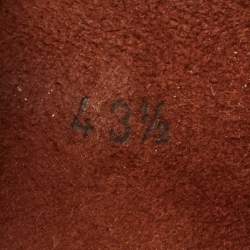 Pre Owned Loro Piana New Buckle Size 43.5 Grey Leather Slide Sandals