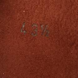 Pre Owned Loro Piana New Buckle Size 43.5 Brown Leather Slide Sandals