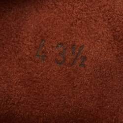 Pre Owned صندل جديد بإبزيم من الجلد البني من لورو بيانا مقاس 44