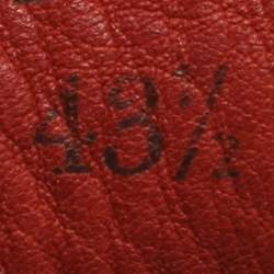 Pre Owned Loro Piana Summer Walk Size 43.5 Red Suede Loafers