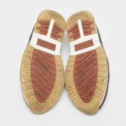 Pre Owned Loro Piana 360 LP Flexy Walk Size 43 Grey Knit Fabric Slip On Sneakers