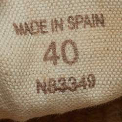 Pre Owned Loro Piana Seaside Walk Size 40 Beige Canvas Slip On Espadrilles