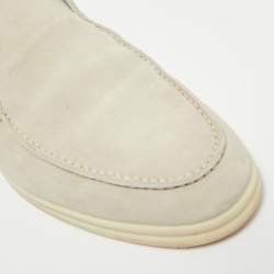 مملوكة مسبقًا حذاء بوت للكاحل لورو بيانا أوبن ووك سويدي أسود مقاس 44