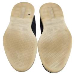 Pre Owned حذاء لوفرز لورو بيانا سليب أون سمر ووك سويدى أزرق داكن مقاس 42.5 