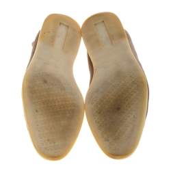 Pre Owned حذاء لوفرز لورو بيانا سامر شارمز سويدي بيج سليب أون مقاس 39.5