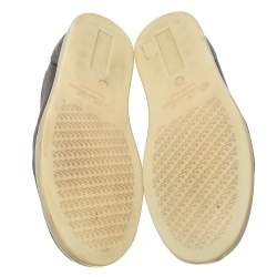 مملوكة مسبقًا حذاء رياضي لورو بيانا سويدي وقماش أسود/رصاصي منخفض من أعلى مقاس 44