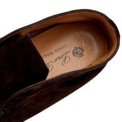 Loro Piana Brown Suede Open Walk Ankle Boots Size 41