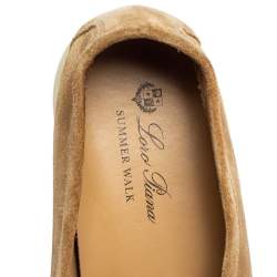 مملوكة مسبقًا Loro Piana Brown Suede Summer Walk Loafers Size 43