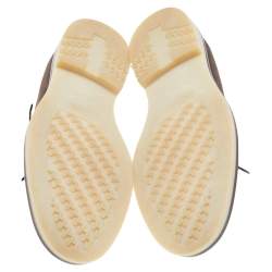 Pre Owned حذاء ديربي لورو بيانا رباط علوي سويدي بروغ بني مقاس 41