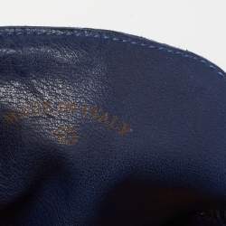 Loro Piana Blue Suede 'Summer Walk' Slip On Loafers Size 45 