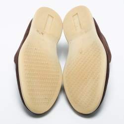 مملوكة مسبقًا Loro Piana  Brown Suede Open Walk Boots Size 43