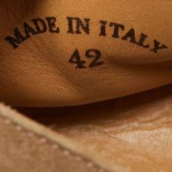 Loro Piana Brown Suede Open Walk Boots Size 42