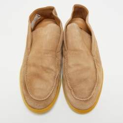 Loro Piana Brown Suede Open Walk Boots Size 42