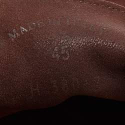 Pre Owned Loro Piana Dark Brown Suede Summer Walk Loafers Size 45