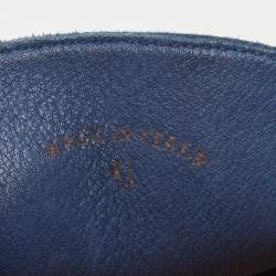 Pre Owned Loro Piana Navy Blue Suede Summer Walk Loafers Size 41