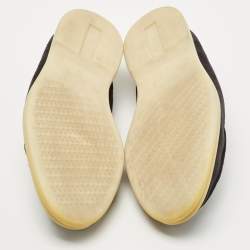 Pre Owned Loro Piana Black Suede Summer Walk Slip On Loafers Size 43