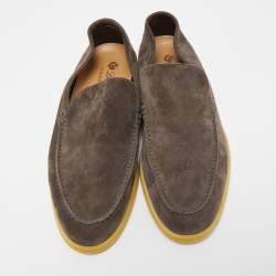 Pre Owned Loro Piana Brown Suede Summer Walk Loafers Size 43