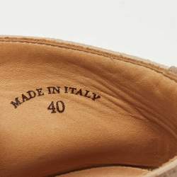 Loro Piana Beige Suede Open Walk Ankle Boots Size 40