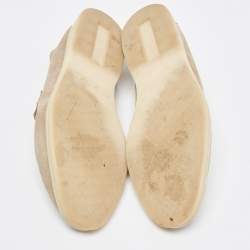 Pre Owned Loro Piana Light Grey Suede Summer Charms Walk Loafers Size 41.5 