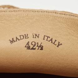 Pre Owned Loro Piana Brown Suede Summer Walk Slip On Loafers Size 42.5