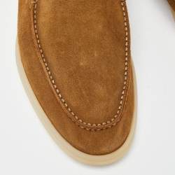 Pre Owned Loro Piana Brown Suede Summer Walk Loafers Size 45