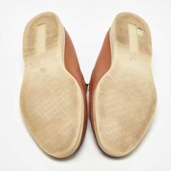 Pre Owned Loro Piana Brown Leather Summer Walk Loafers Size 40