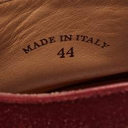 Pre Owned Loro Piana Burgundy Suede Summer Walk Loafers Size 44