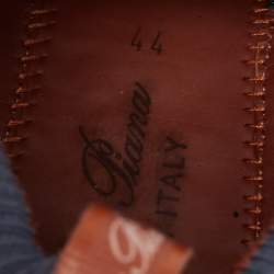 Pre Owned Loro Piana Navy Blue Knit Fabric 360 LP Flexy Walk Sneakers Size 44