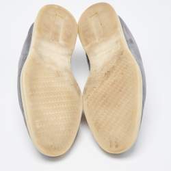 Pre Owned Loro Piana Grey Suede Summer Walk Loafers Size 41.5