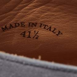 Pre Owned Loro Piana Grey Suede Summer Walk Loafers Size 41.5