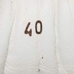 Pre Owned Loro Piana Blue Suede And Nylon Low Top Sneakers Size 40