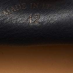 مملوكة مسبقًا Loro Piana Navy Blue Suede Summer Charms Walk Slip On Loafers Size 42