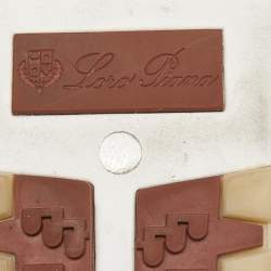 Pre Owned Loro Piana Navy Blue Knit Fabric and Leather 360 Flexy Walker Sneakers Size 40