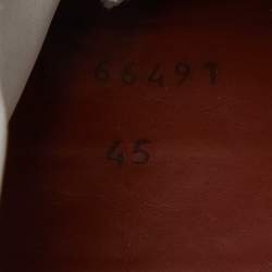 Pre Owned Loro Piana White/Grey Neoprene and Suede Week End Walk Evo Low Top Sneakers Size 45