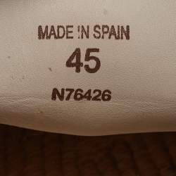 Pre Owned Loro Piana Grey Suede Open Walk Loafers Size 45