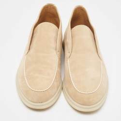 Pre Owned Lora Piano Beige Suede Summer Walk Ankle Boots Size 41