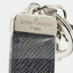Louis Vuitton Neo LV Club Taiga Leather Silver Tone Keychain 