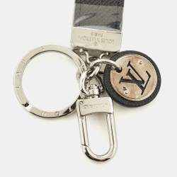 Louis Vuitton Neo LV Club Taiga Leather Silver Tone Keychain 