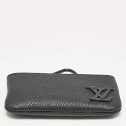 Louis Vuitton Black Aerogram Leather Key Pouch