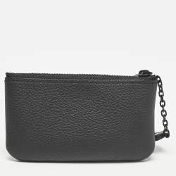 Louis Vuitton Black Aerogram Leather Key Pouch