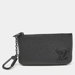 Louis Vuitton Black Aerogram Leather Key Pouch