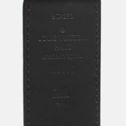 Pre Owned حزام لوي فيتون جلد دامييه إنفيني أسود ذو وجهين