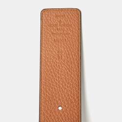 مملوكة مسبقًا Louis Vuitton LV Initiales 90CM Reversible Belt Brown/Black Taurillon Leather