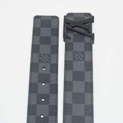 مملوكة مسبقًا حزام لوي فيتون إنشيلز LV كانفاس داميه كوبالت 95 سم