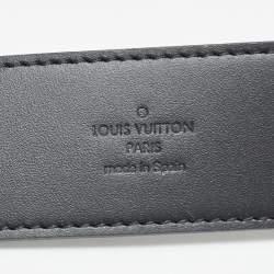 مملوكة مسبقًا حزام لوي فيتون إنشيلز LV كانفاس داميه كوبالت 95 سم