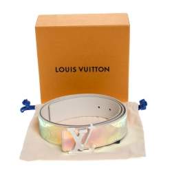 مملوكة مسبقًا Louis Vuitton Monogram PVC Prism LV Shape Belt 100CM