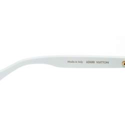 Pre Owned نظارة شمسية لوي فيتون × سوبريم Z0991W داونتاون رصاصية / بيضاء مستديرة