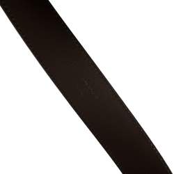 Pre Owned حزام لوي فيتون حروف إل في كانفاس دامييه إيبين 90 سم